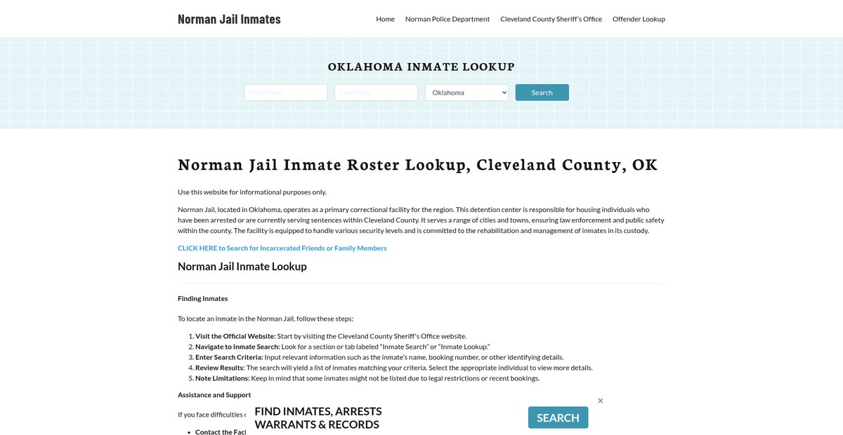 Preview of normanjail.org