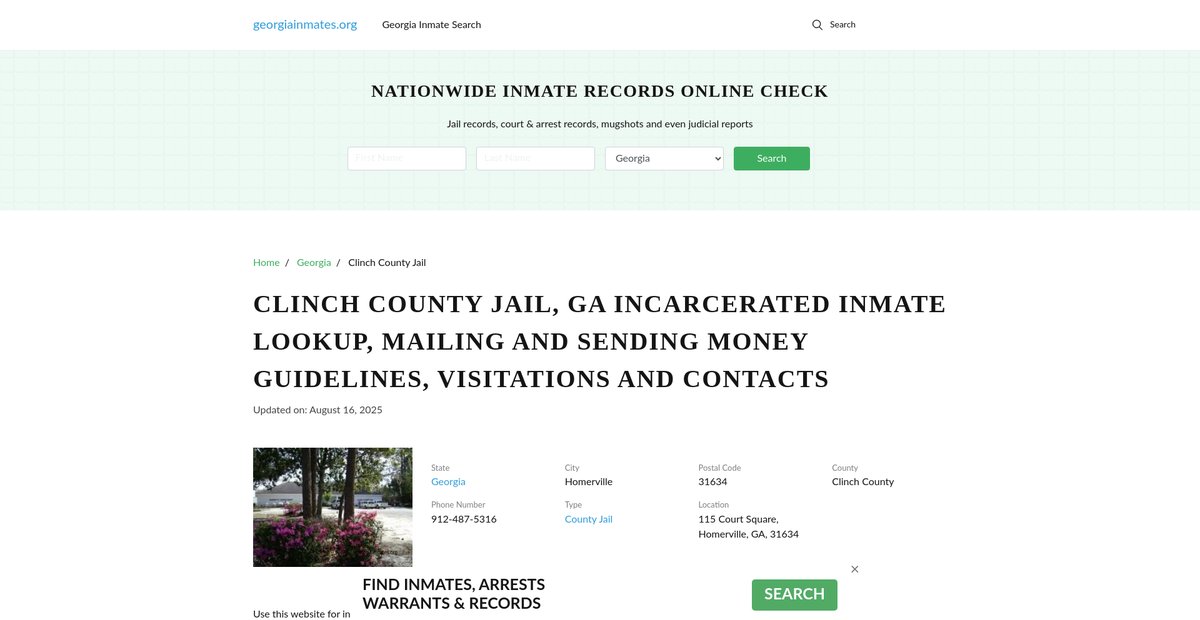 Preview of georgiainmates.org