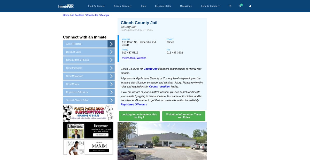 Preview of inmateaid.com