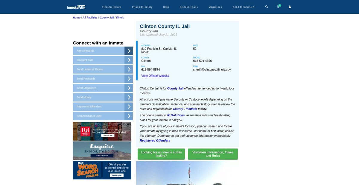Preview of inmateaid.com