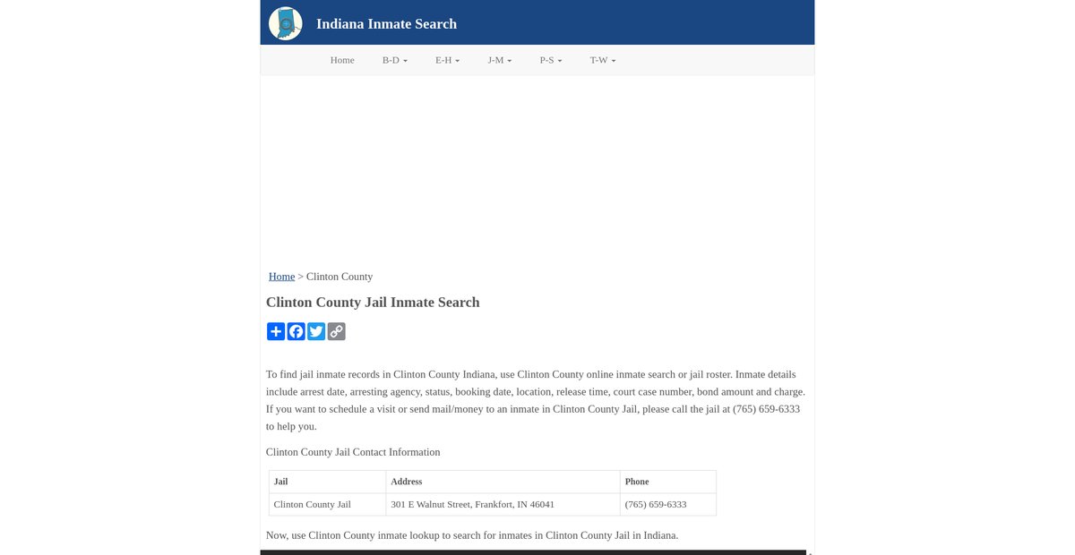Preview of inmatesearchin.org