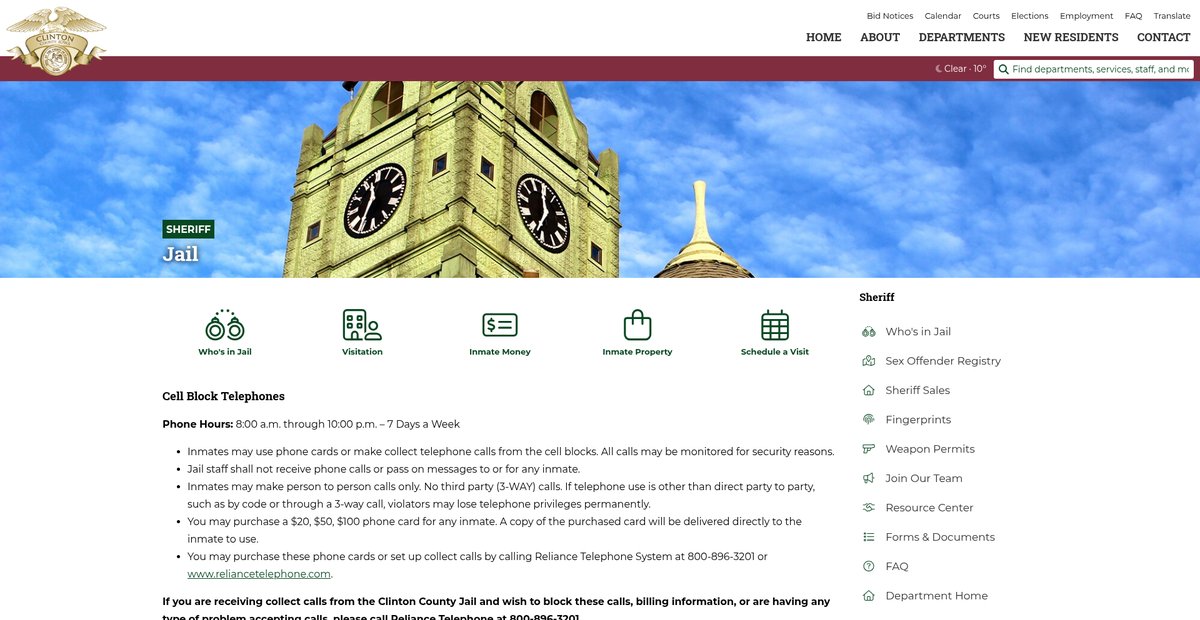 Preview of clintoncounty-ia.gov