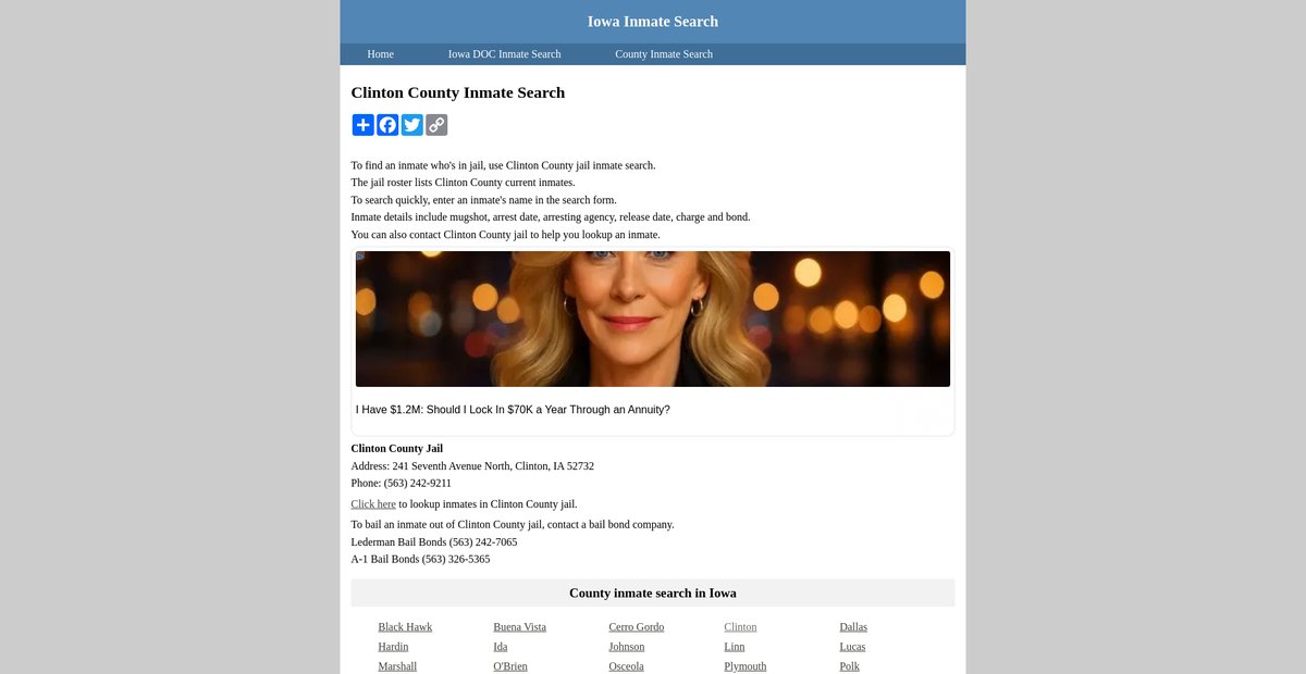 Preview of inmatesearchiowa.org