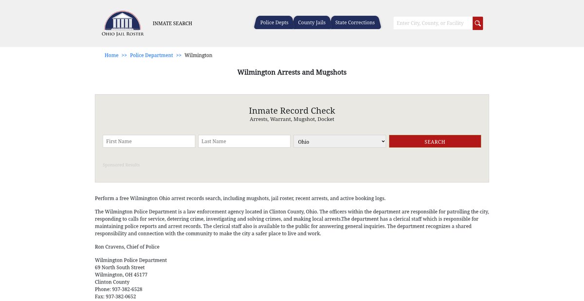 Preview of ohiojailroster.com
