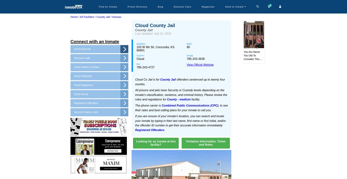 Preview of inmateaid.com