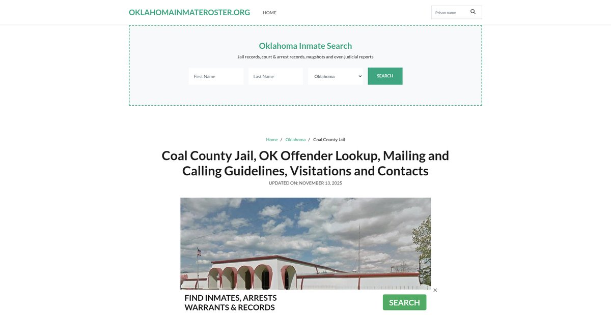 Preview of oklahomainmateroster.org