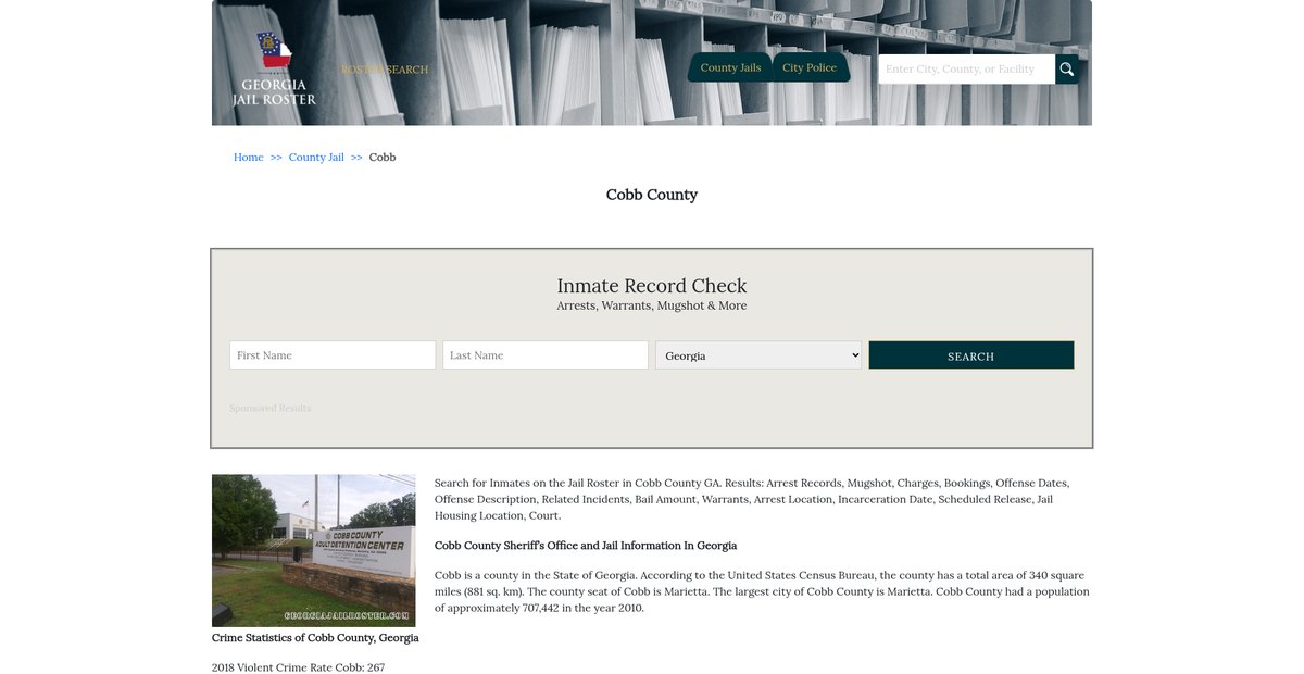 Preview of georgiajailroster.com
