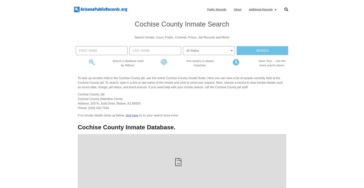 Preview of arizonapublicrecords.org