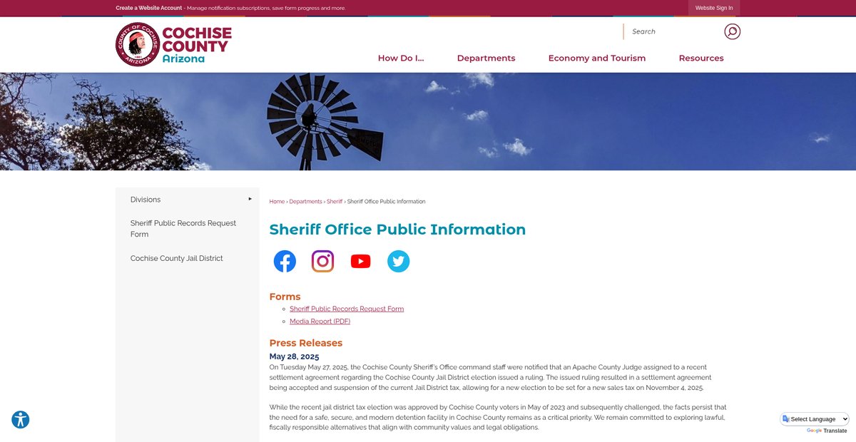 Preview of cochise.az.gov