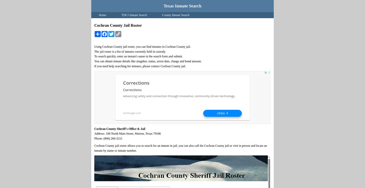 Preview of inmatesearchtexas.org