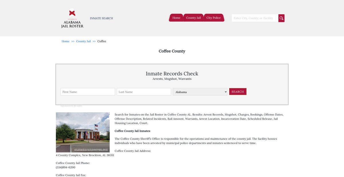 Preview of alabamajailroster.com