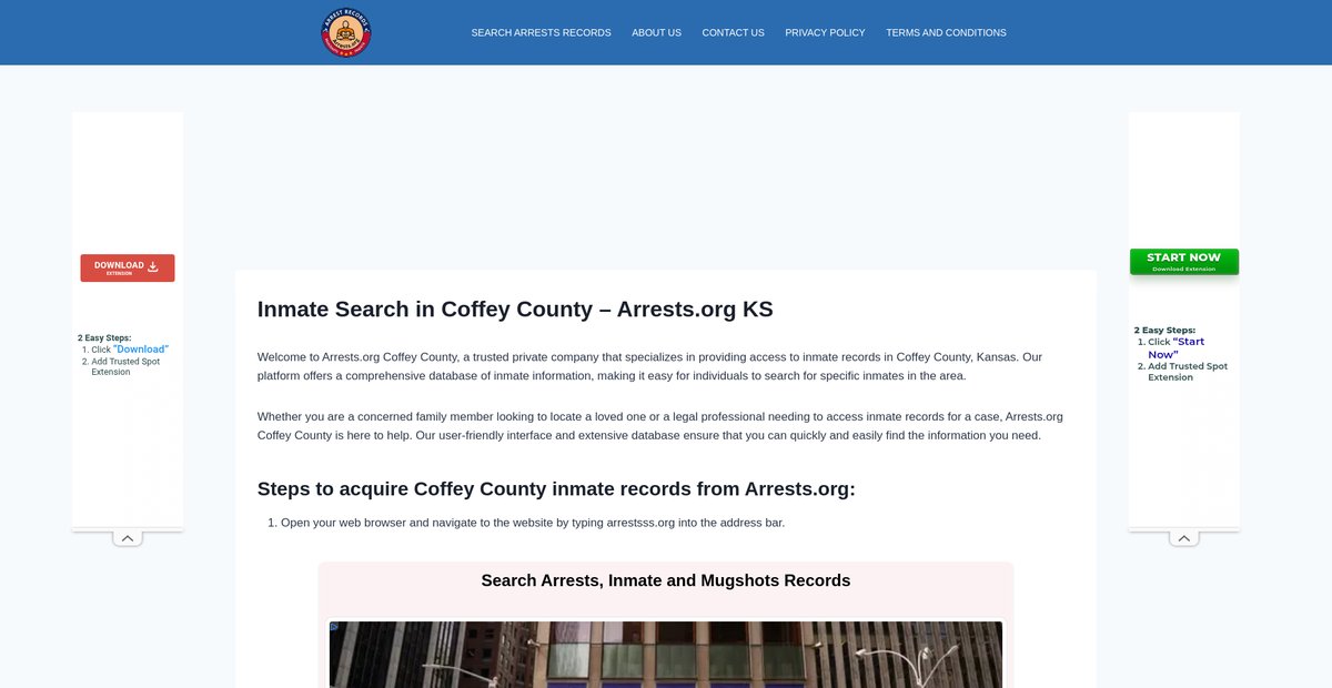 Preview of coffey-inmate-search.arrests-org.com