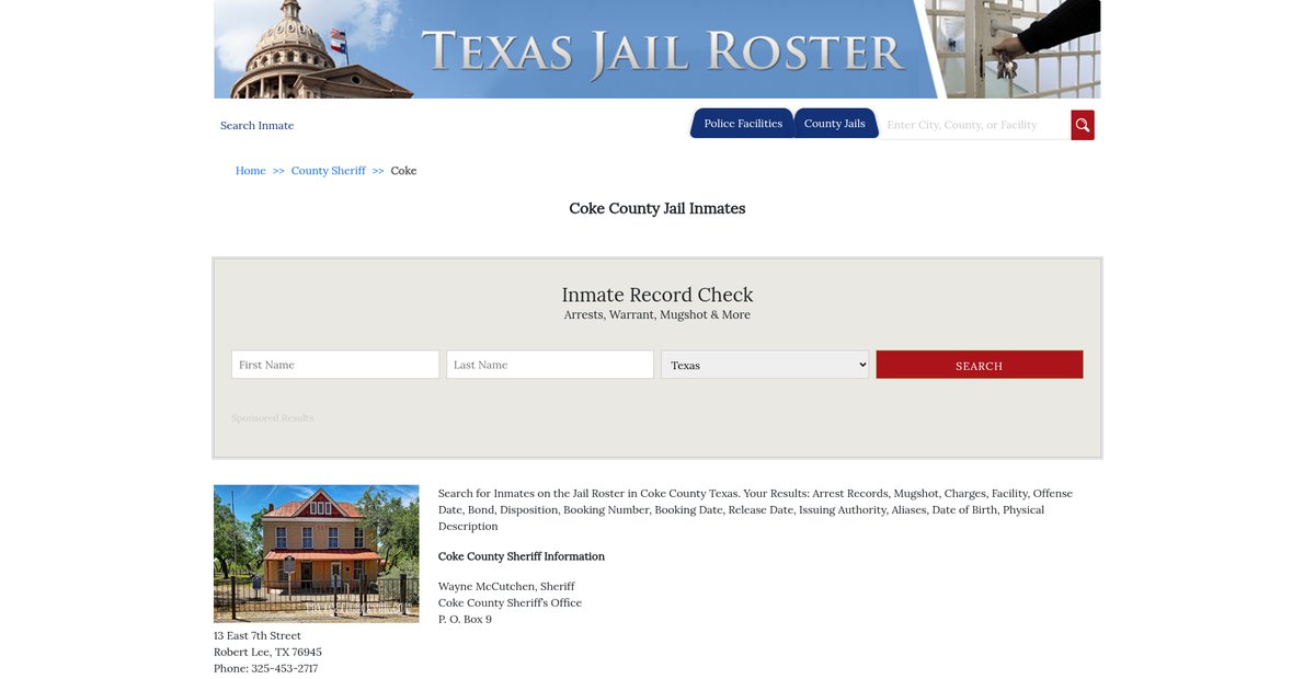 Preview of texasjailroster.com