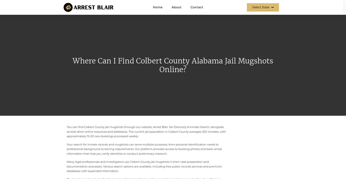 Preview of arrestblair.org