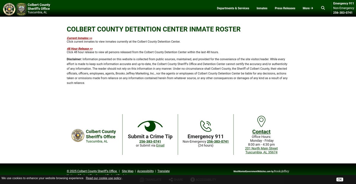 Preview of colbertsheriff.net