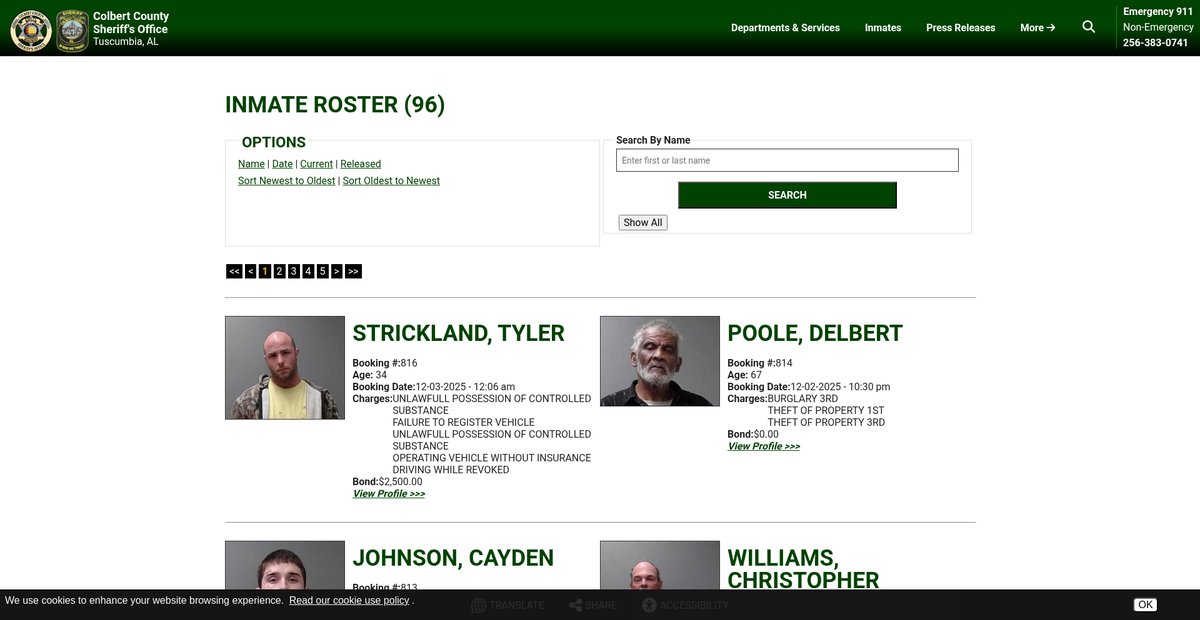 Preview of colbertsheriff.net