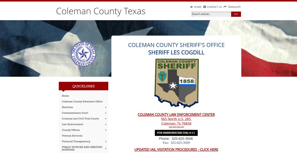 Preview of co.coleman.tx.us
