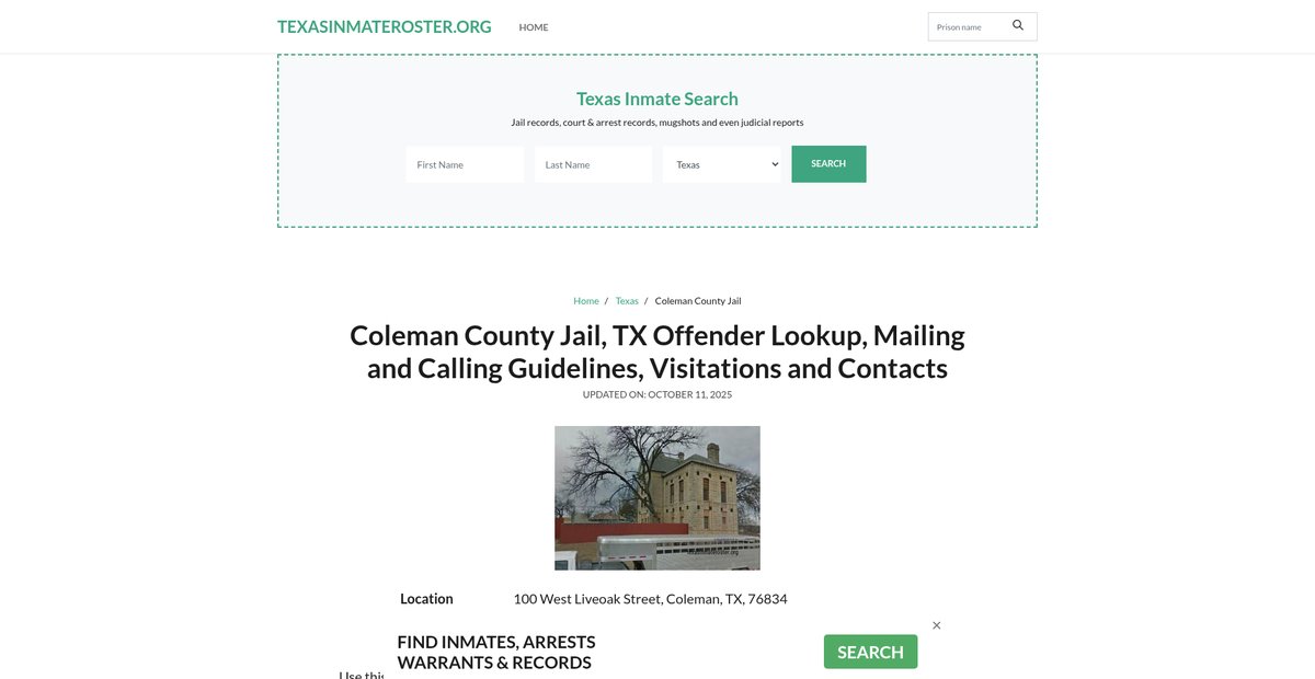 Preview of texasinmateroster.org