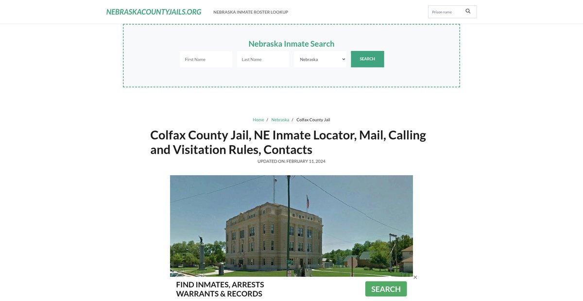 Preview of nebraskacountyjails.org
