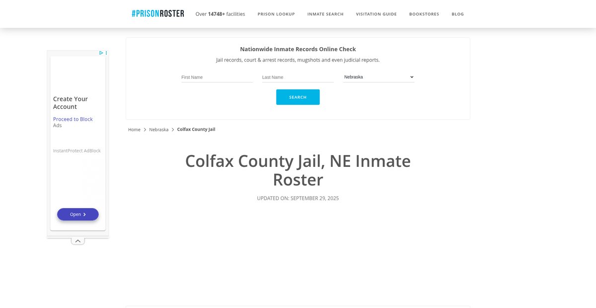 Preview of prisonroster.com