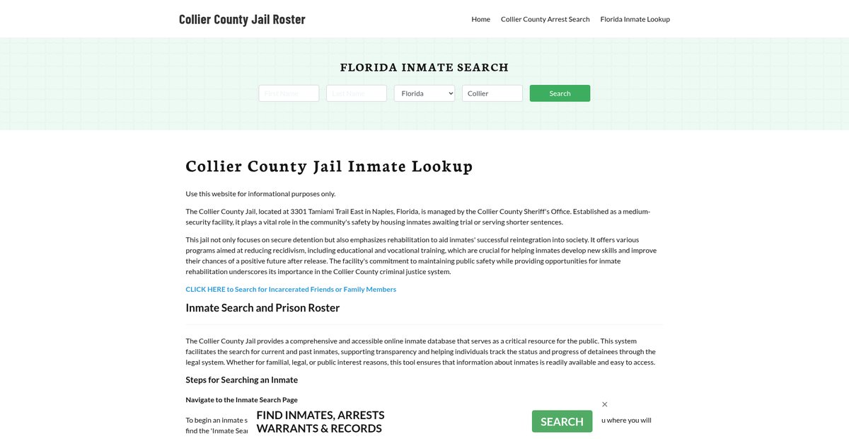 Preview of colliercountyjail.org