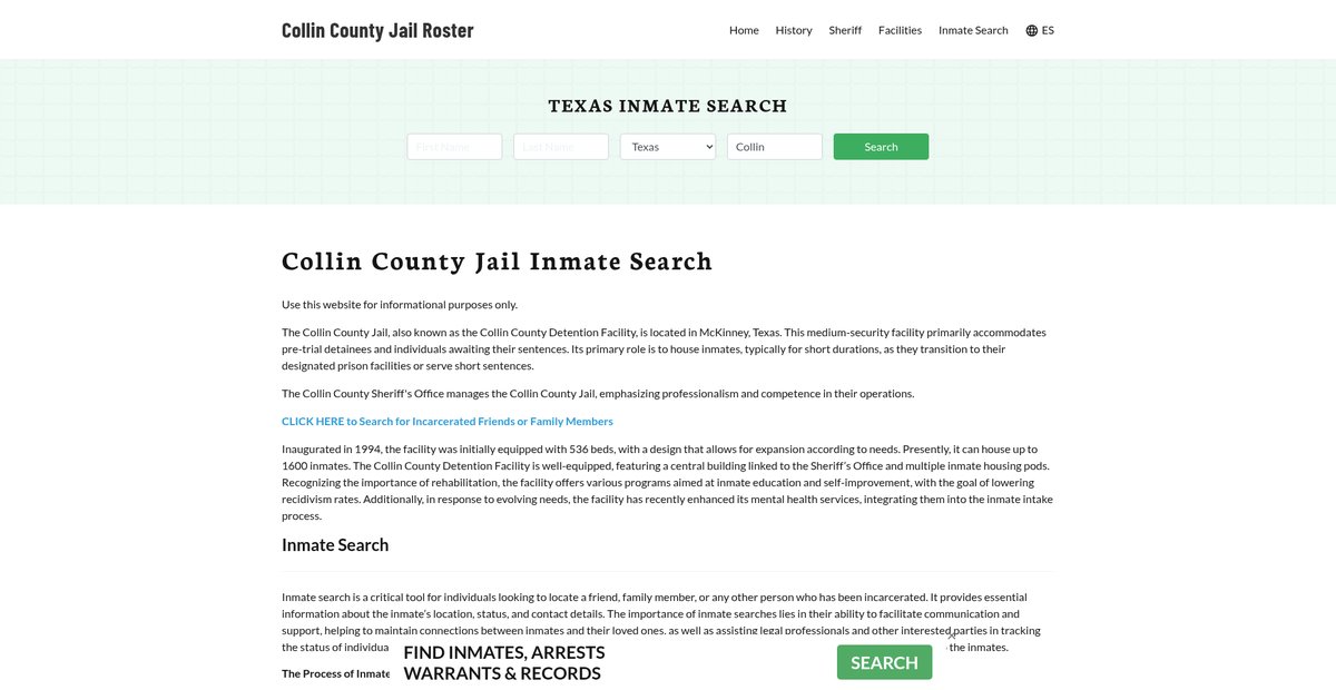 Preview of collincountyjail.org