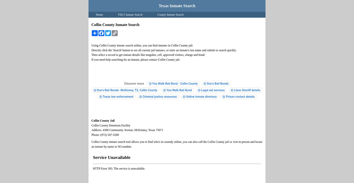 Preview of inmatesearchtexas.org