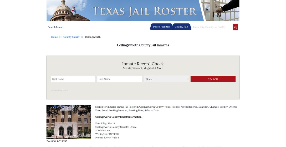 Preview of texasjailroster.com
