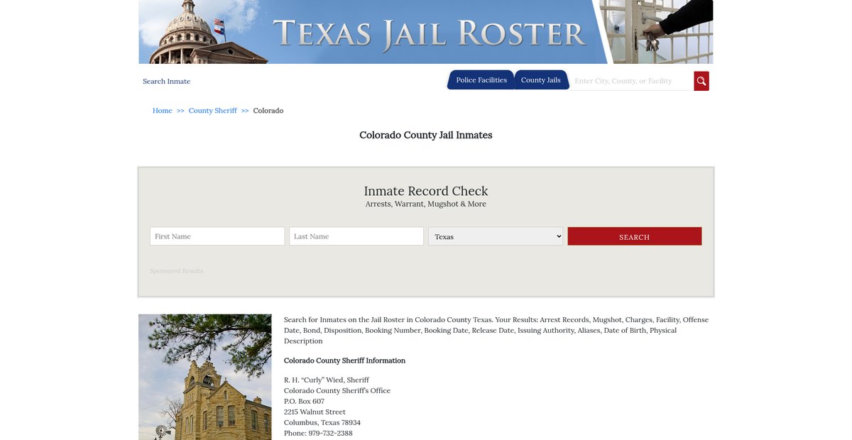 Preview of texasjailroster.com