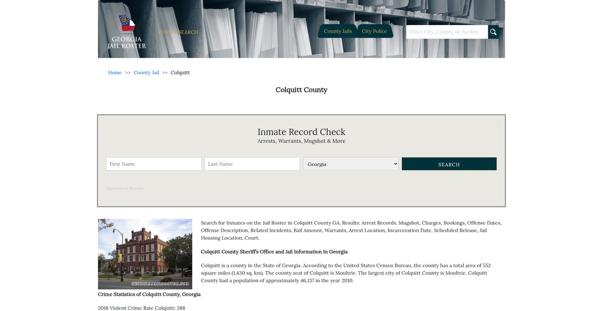 Preview of georgiajailroster.com