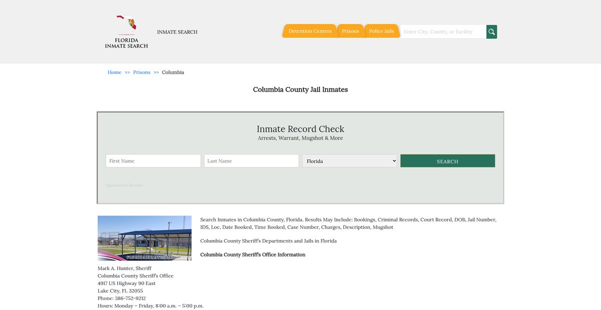 Preview of floridainmatesearch.net