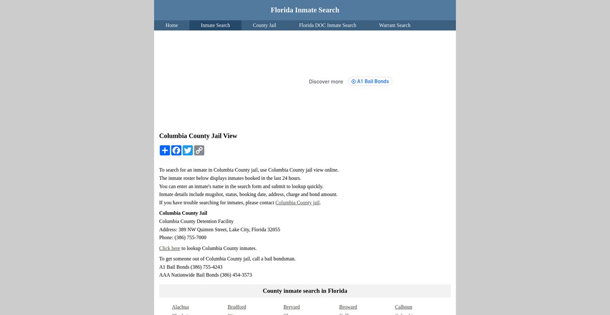 Preview of inmatesearchflorida.org