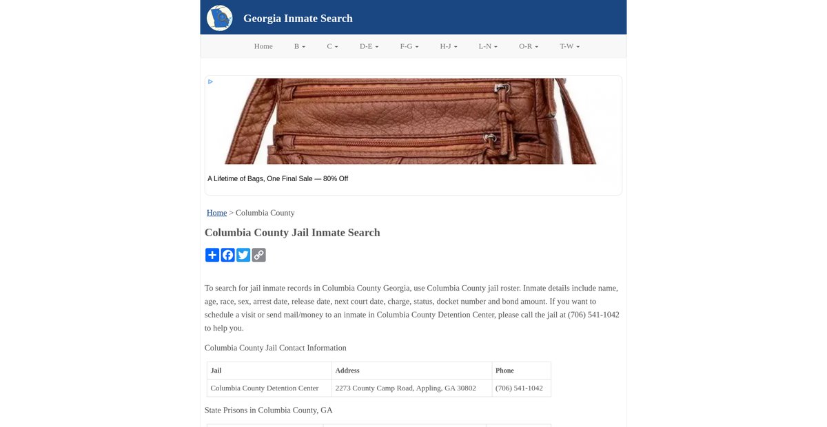 Preview of inmatesearchga.org