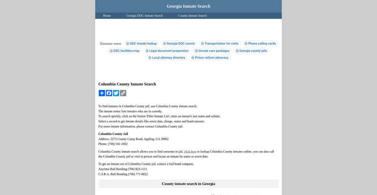 Preview of inmatesearchgeorgia.org