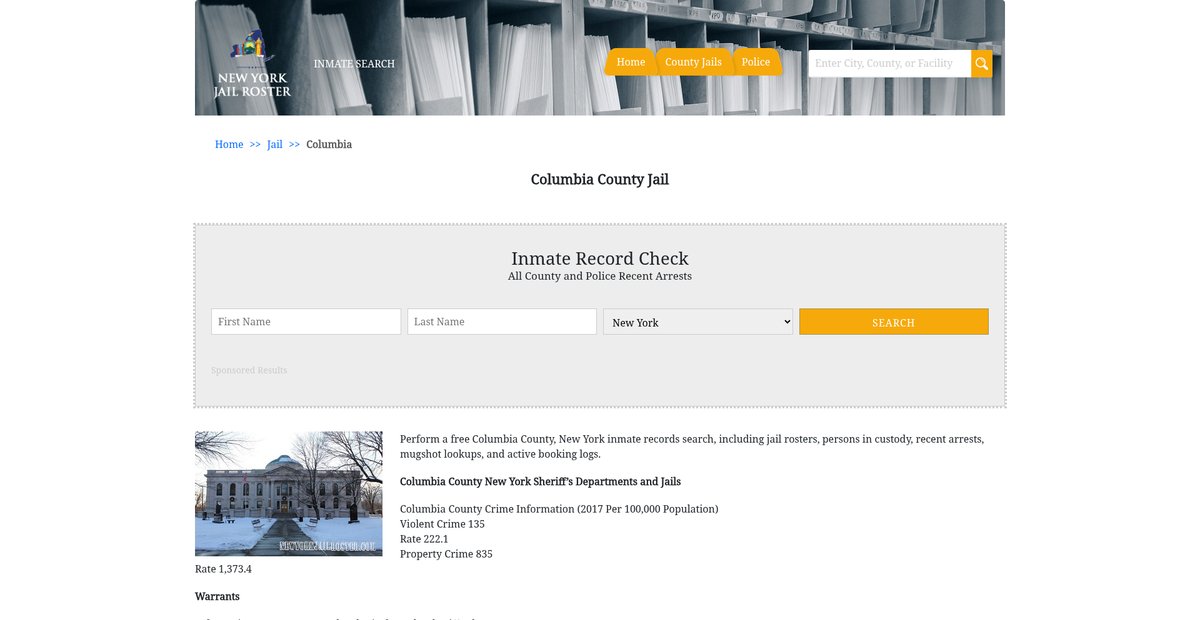 Preview of newyorkjailroster.com