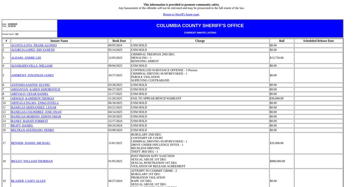 Preview of co.columbia.or.us