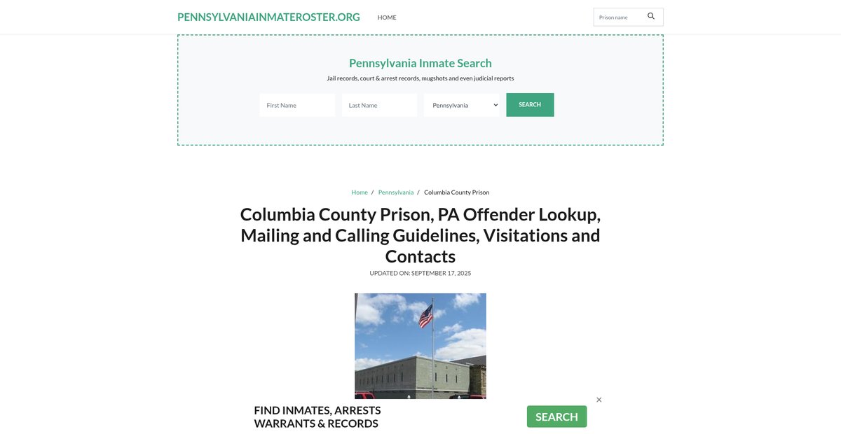 Preview of pennsylvaniainmateroster.org