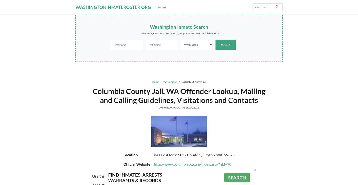 Preview of washingtoninmateroster.org