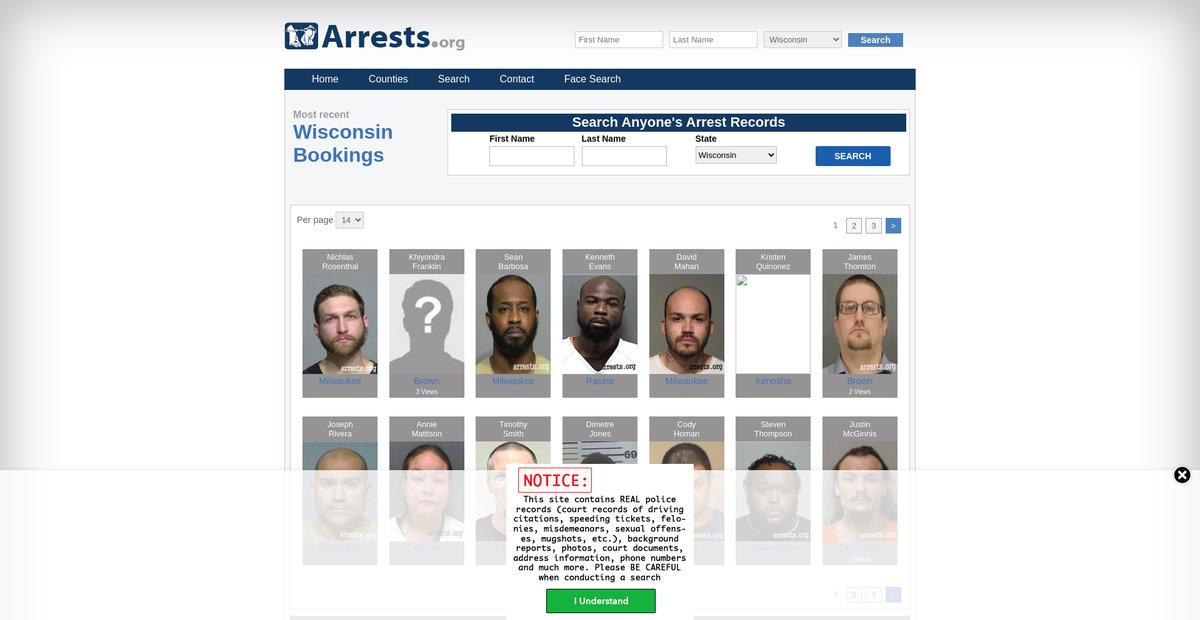 Preview of wisconsin.arrests.org