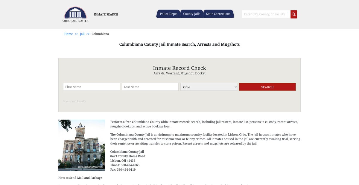 Preview of ohiojailroster.com