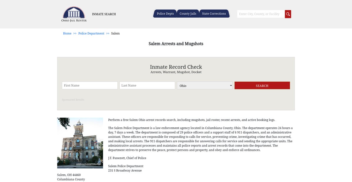 Preview of ohiojailroster.com