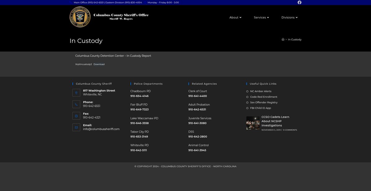Preview of columbussheriff.com