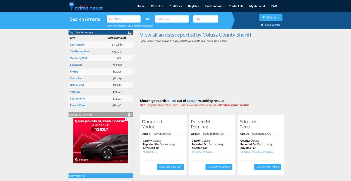 Preview of localcrimenews.com