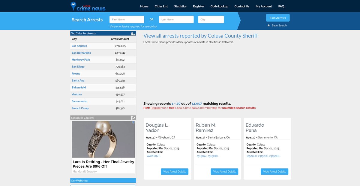 Preview of localcrimenews.com
