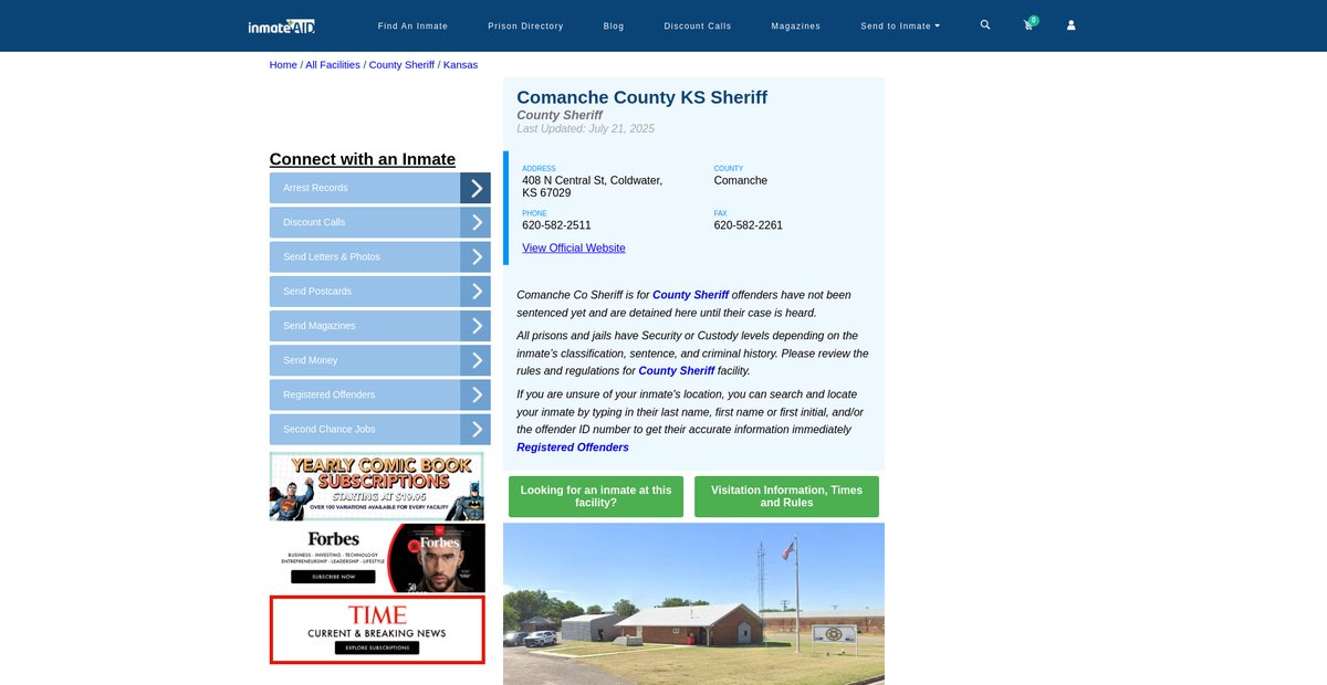 Preview of inmateaid.com