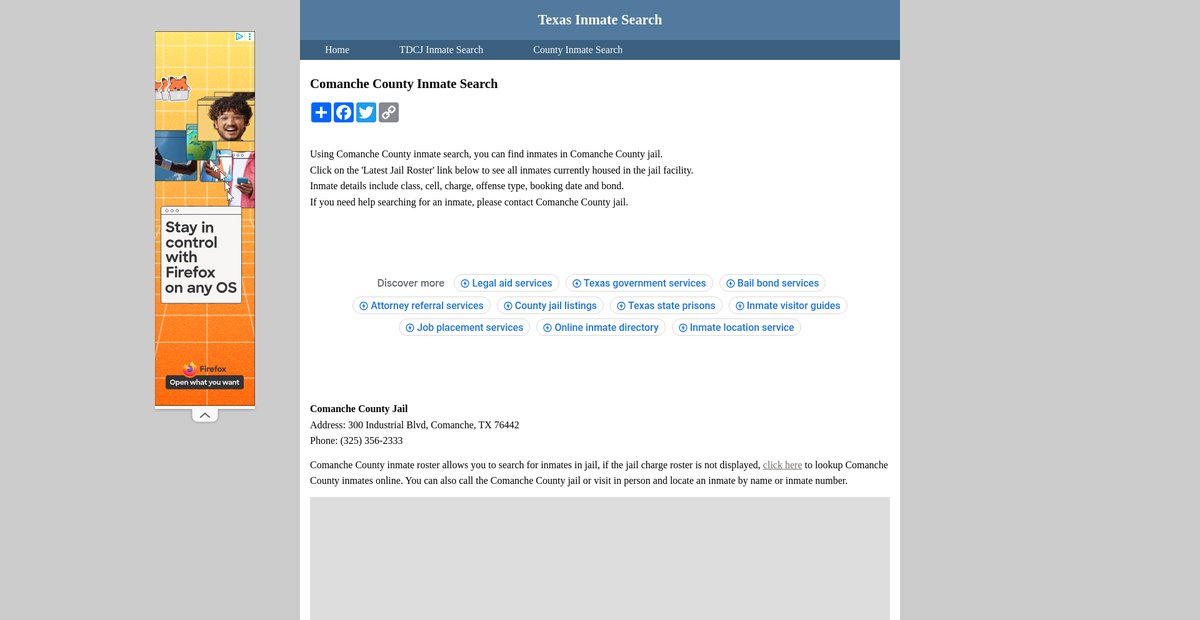 Preview of inmatesearchtexas.org