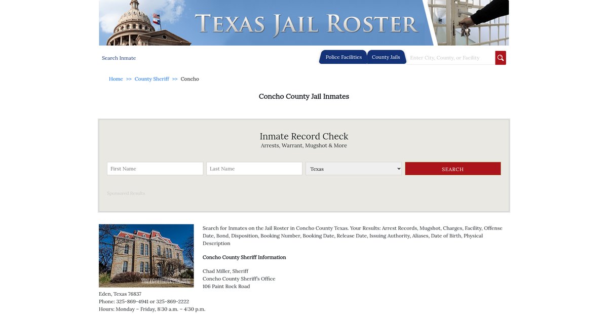 Preview of texasjailroster.com