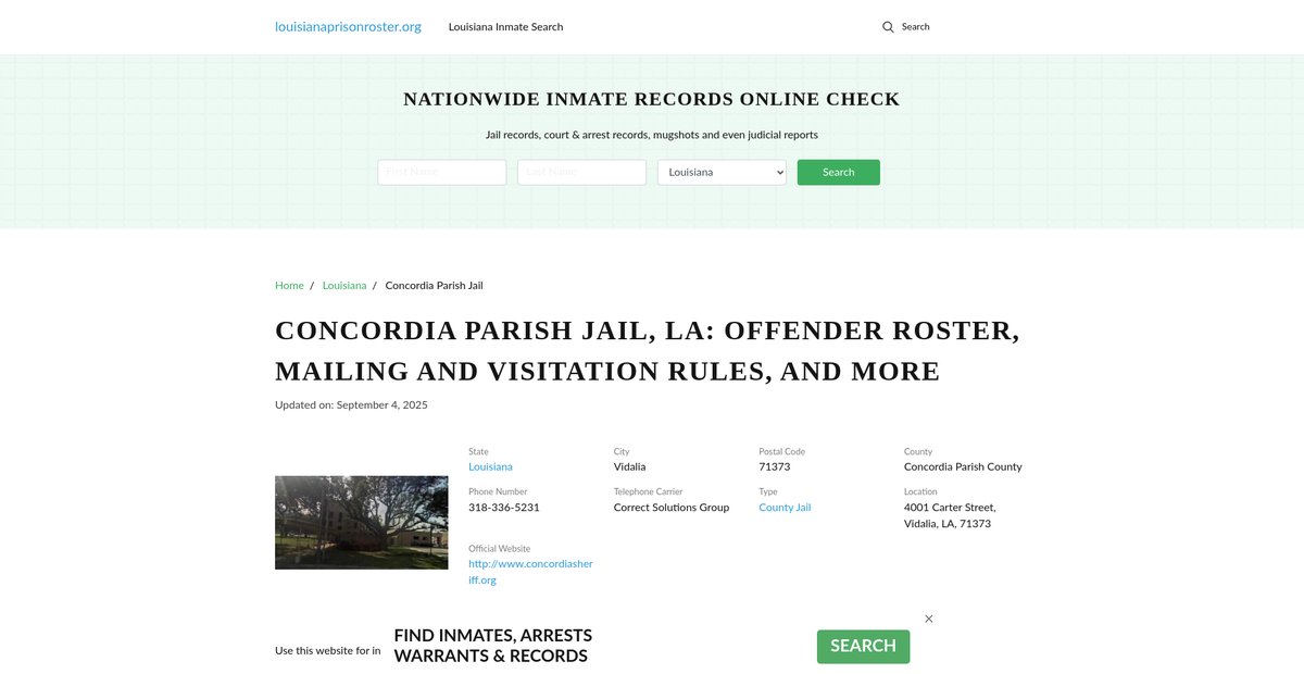 Preview of louisianaprisonroster.org