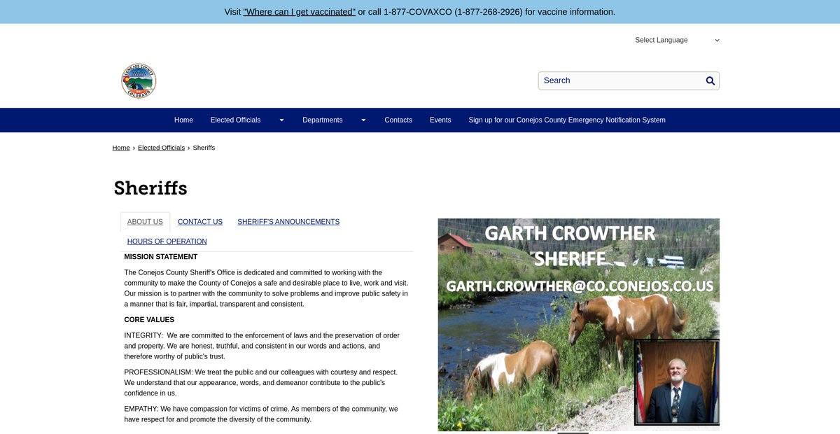 Preview of conejoscounty.colorado.gov