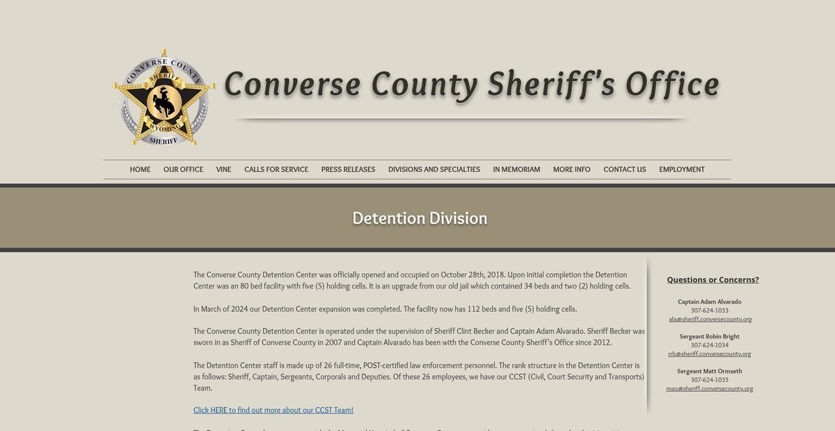 Preview of conversecountysheriff.org